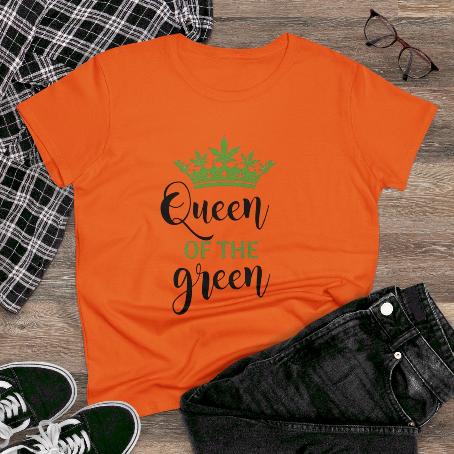 Queen of The Green Women's Midweight Cotton Tee