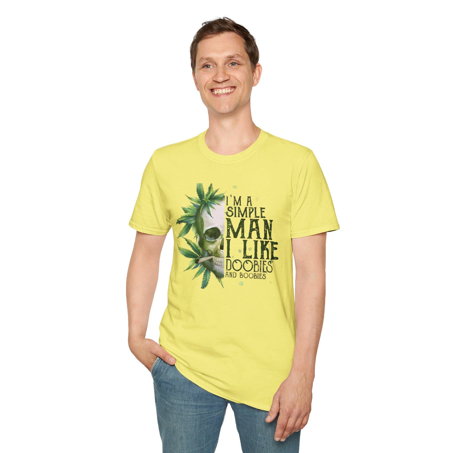 I'm A Simple Man I Like Doobies and Boobies T-Shirt