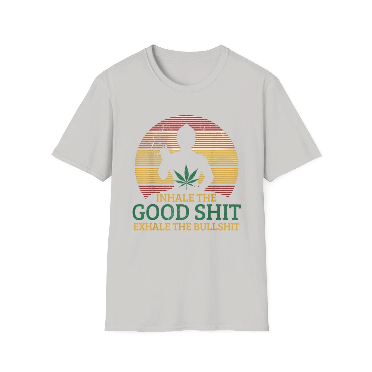 Inhale The Good Shit Exhale The Bullshit Monk Unisex Softstyle T-Shirt