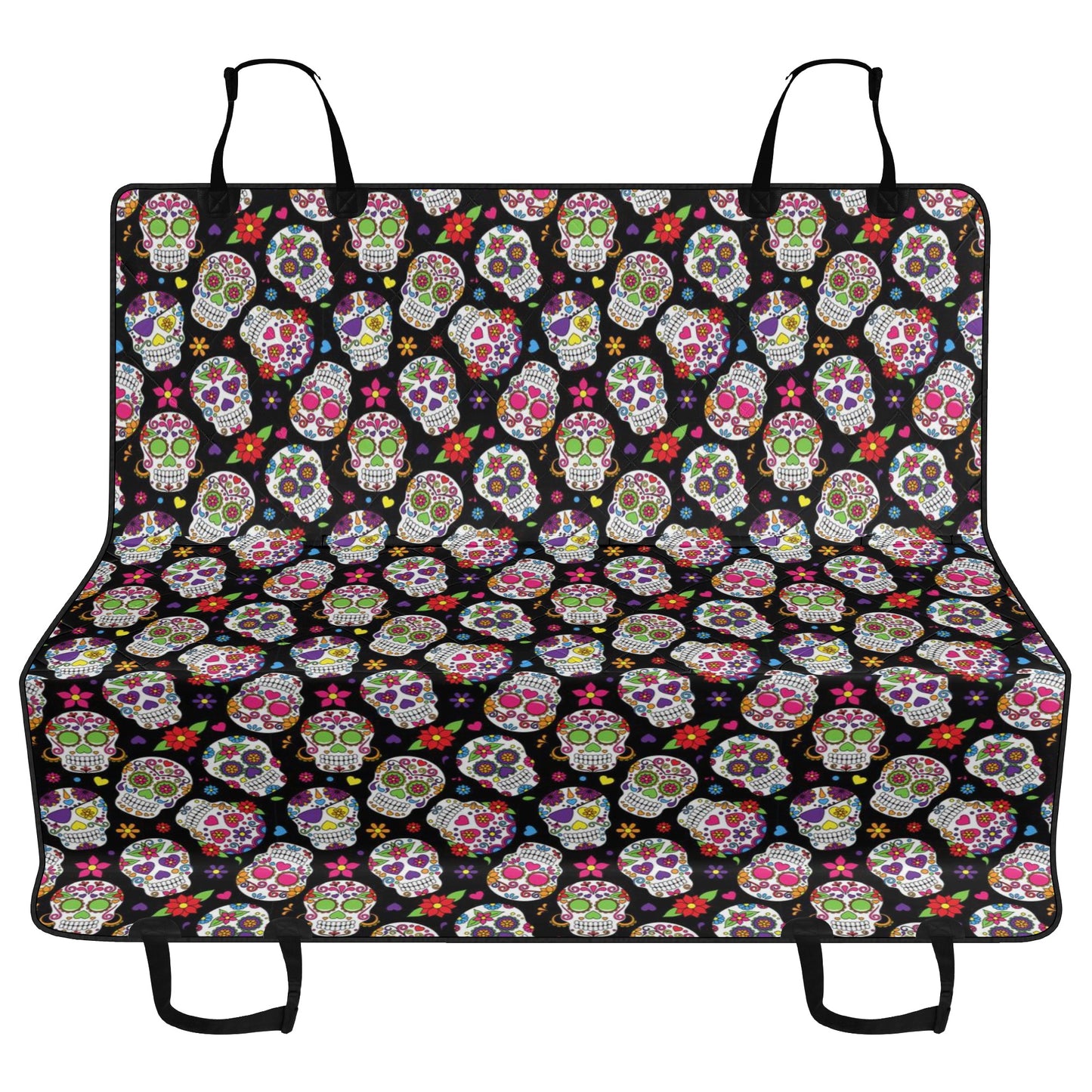 Sugar Skull Car Pet Seat Covers