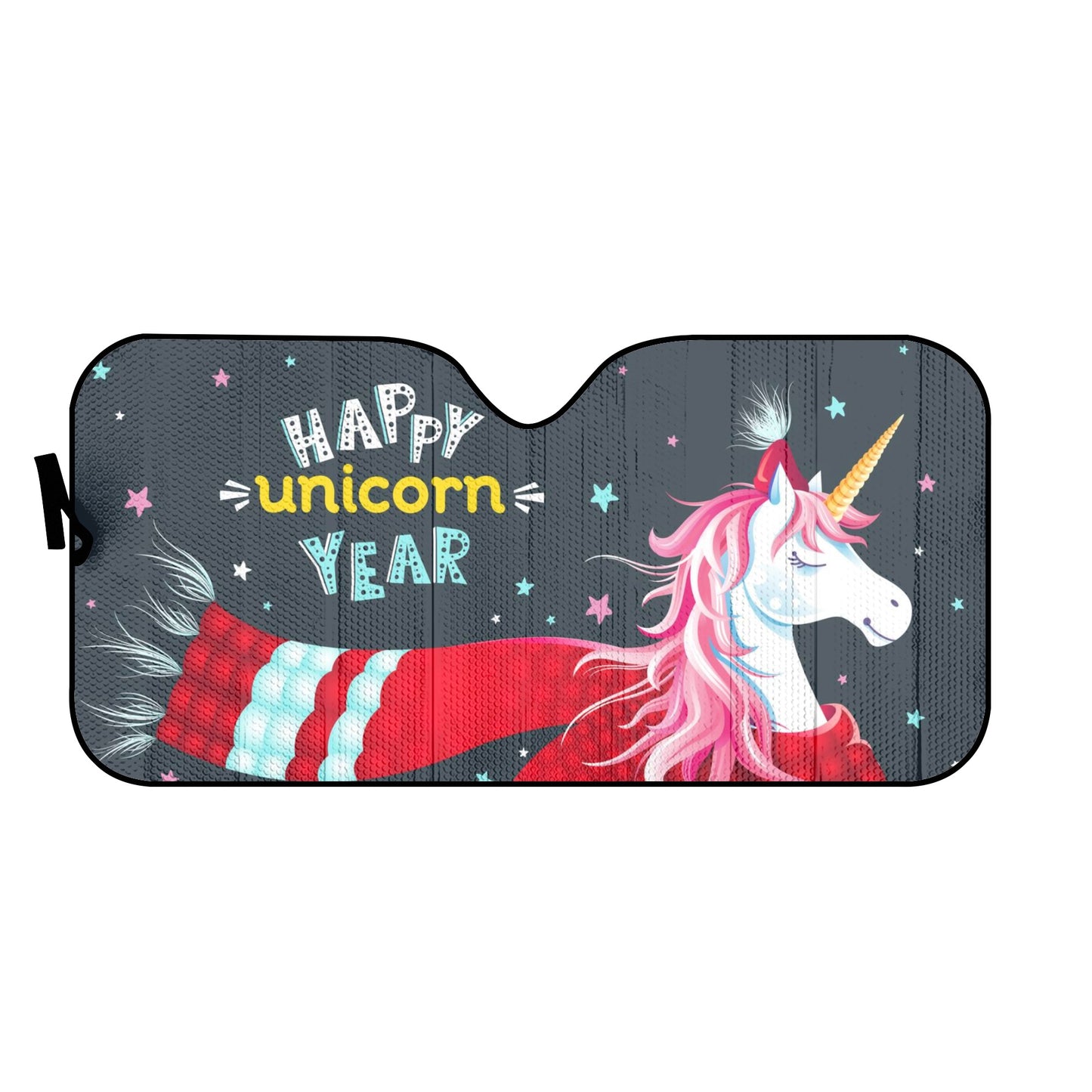 Happy Unicorn Year Car Auto Sun Shade