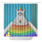 Unicorn Cat Shower Curtain