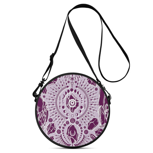 Crystal Moon Round Satchel Bags