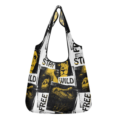 Stay Wild & Free 3 Pack of Grocery Bags