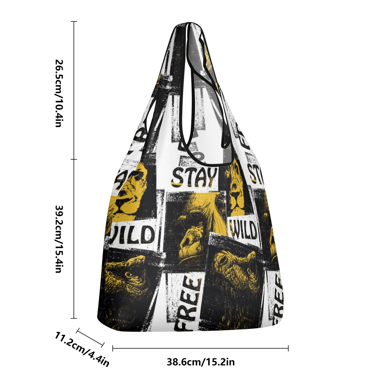 Stay Wild & Free 3 Pack of Grocery Bags