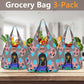 Cat Lady 3 Pack of Grocery Bags