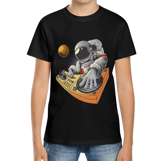 DJ Astronaut Kids Short Sleeve T-Shirt