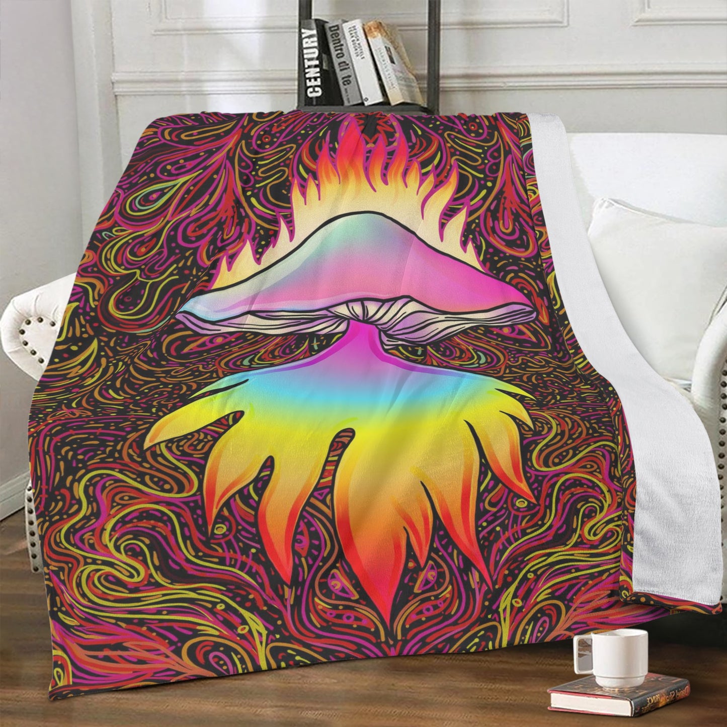 Mushroom Fleece Blanket