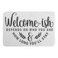 Welcome-ish Plush Doormat