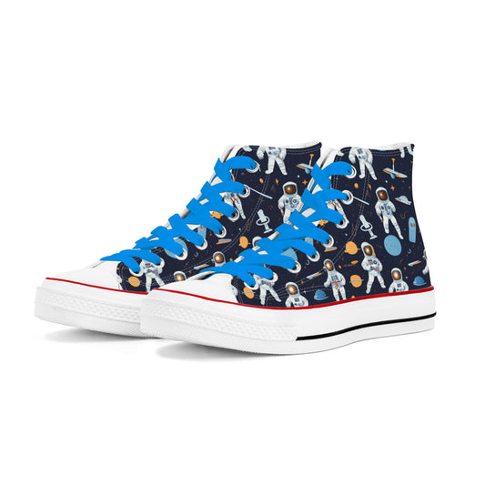 Astronaut Mens Classic High Top Canvas Shoes