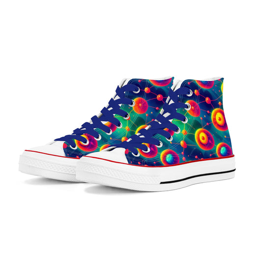 Nuclear Cosmic Mens Classic High Top Canvas Shoes