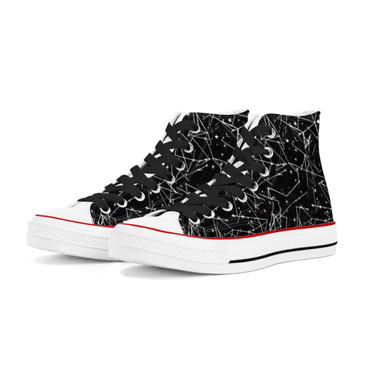 Constellation Mens Classic High Top Canvas Shoes