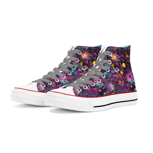 Cosmic Madness Mens Classic High Top Canvas Shoes