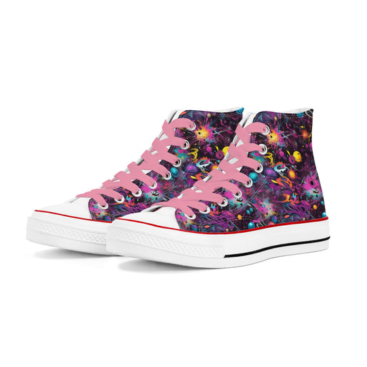 Cosmic Madness Womens Classic High Top Canvas Shoes