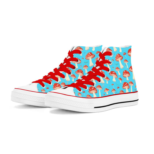 Classic Mushroom Womens Classic High Top Canvas Shoes