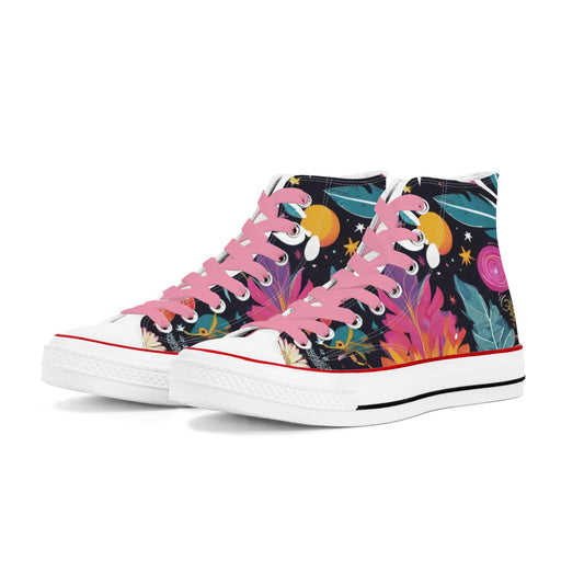 Adele Womens Classic High Top Canvas Shoes