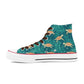 Sea Turtle Womens Classic High Top Canvas Shoes