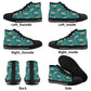 Sea Turtle Kids High Top Canvas Shoes