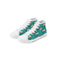 Sea Turtle Kids High Top Canvas Shoes