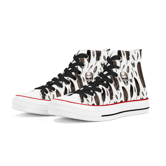 Heather Skeltor Womens Classic High Top Canvas Shoes