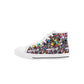 90s Speckle Kids High Top Canvas Shoes