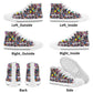 90s Speckle Kids High Top Canvas Shoes