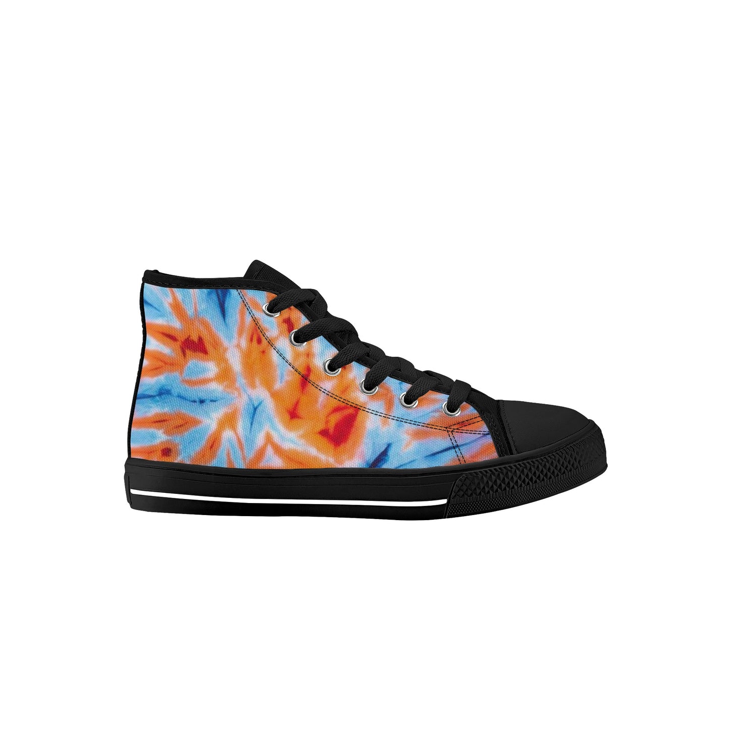 Dye of the Tie Kids High Top Canvas Shoes