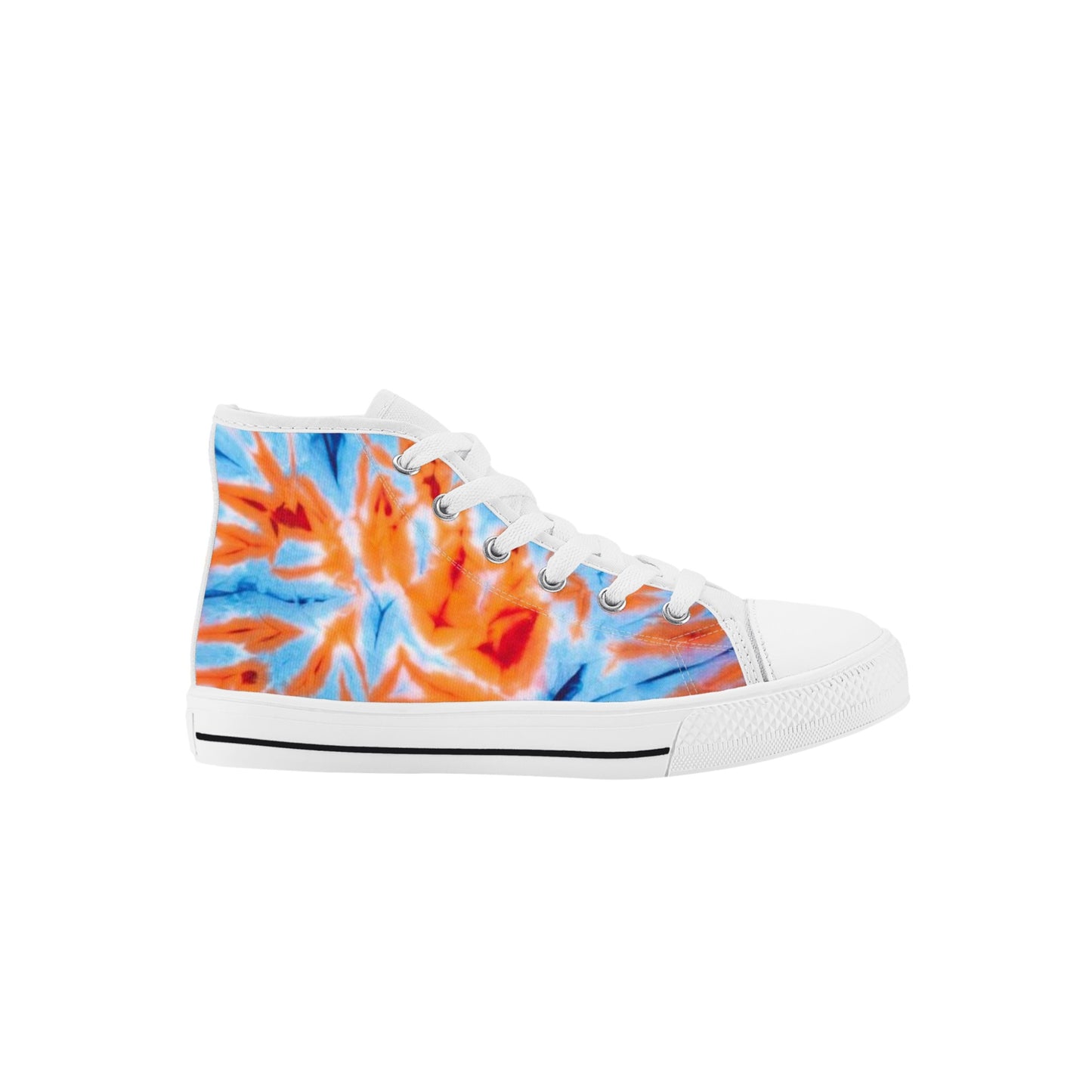 Dye of the Tie Kids High Top Canvas Shoes