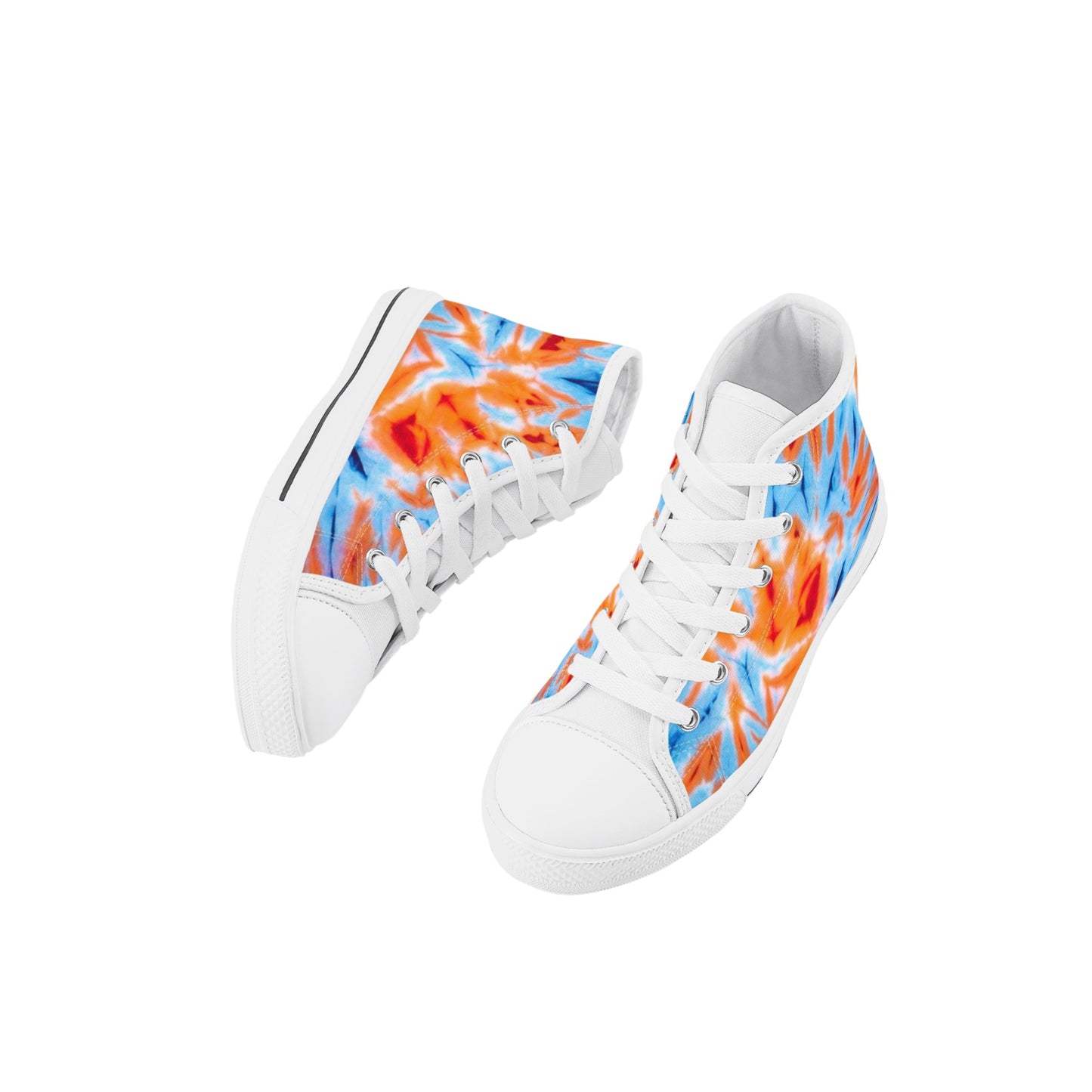 Dye of the Tie Kids High Top Canvas Shoes