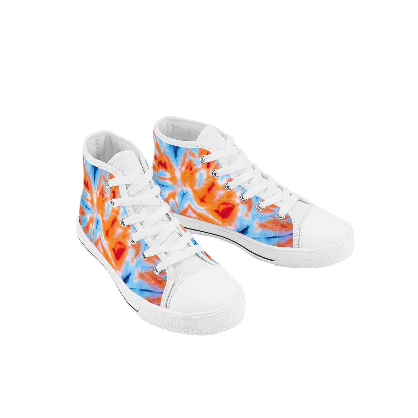 Dye of the Tie Kids High Top Canvas Shoes