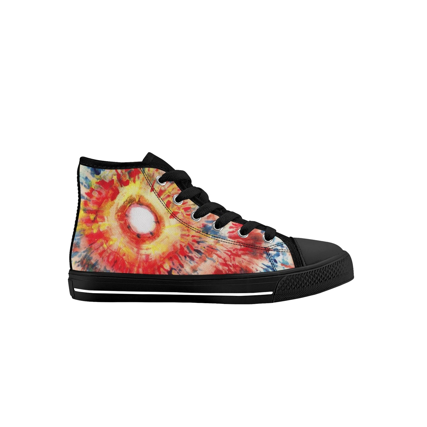 Eye of the Tie Kids High Top Canvas Shoes