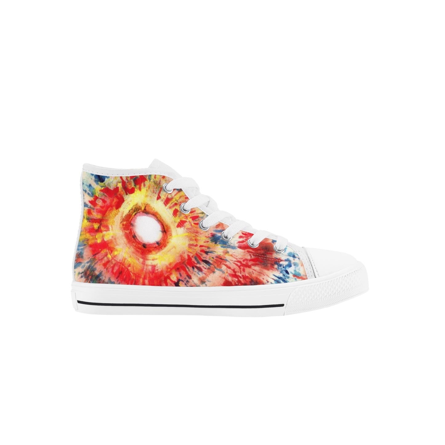 Eye of the Tie Kids High Top Canvas Shoes