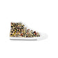 Animal Print Kids High Top Canvas Shoes