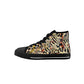 Animal Print Kids High Top Canvas Shoes