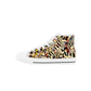 Animal Print Kids High Top Canvas Shoes