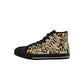 Animal Print Kids High Top Canvas Shoes