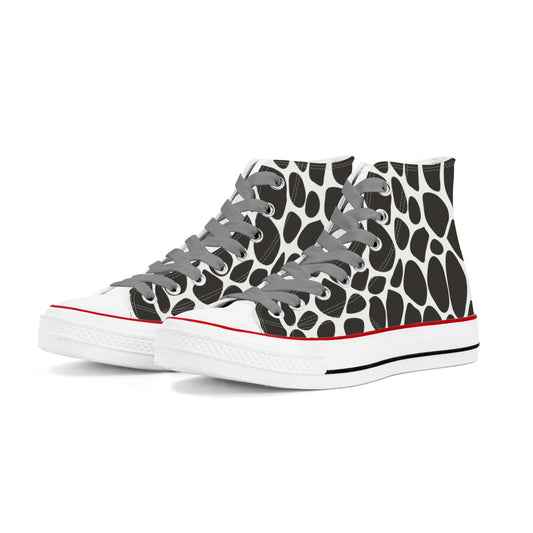 Slithering Mens Classic High Top Canvas Shoes