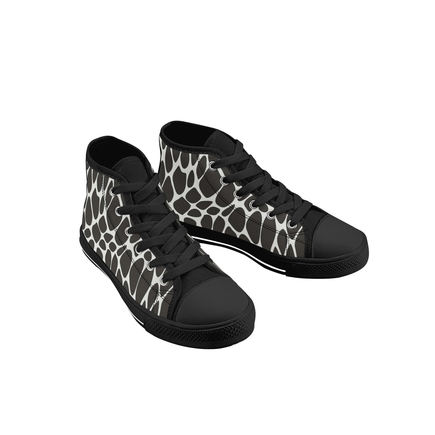 Slithering Kids High Top Canvas Shoes