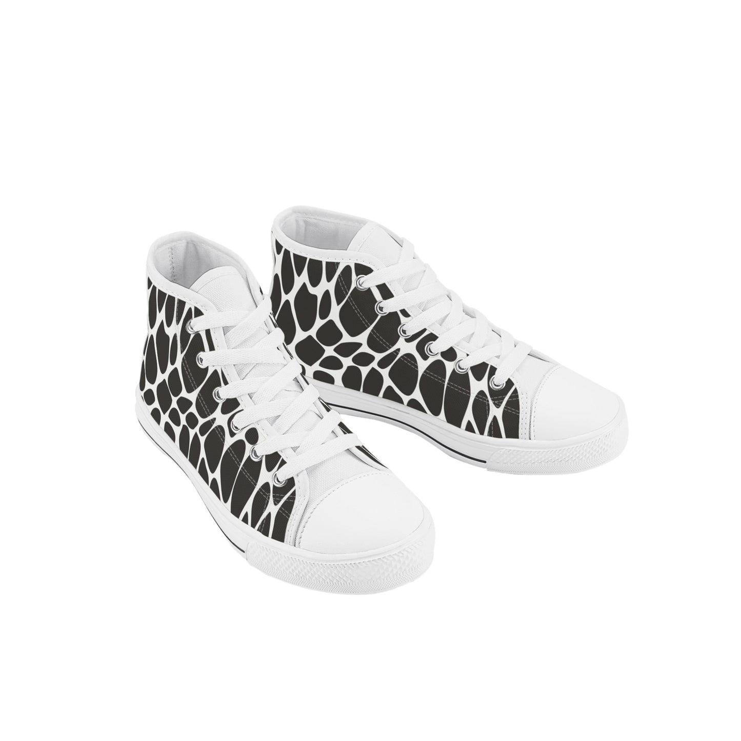 Slithering Kids High Top Canvas Shoes