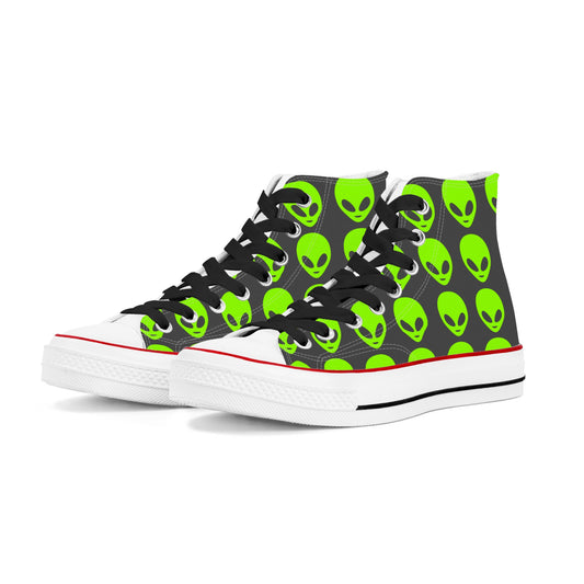 Alien Mens Classic High Top Canvas Shoes