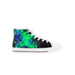 Neon Steve Kids High Top Canvas Shoes