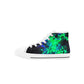 Neon Steve Kids High Top Canvas Shoes