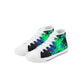 Neon Steve Kids High Top Canvas Shoes