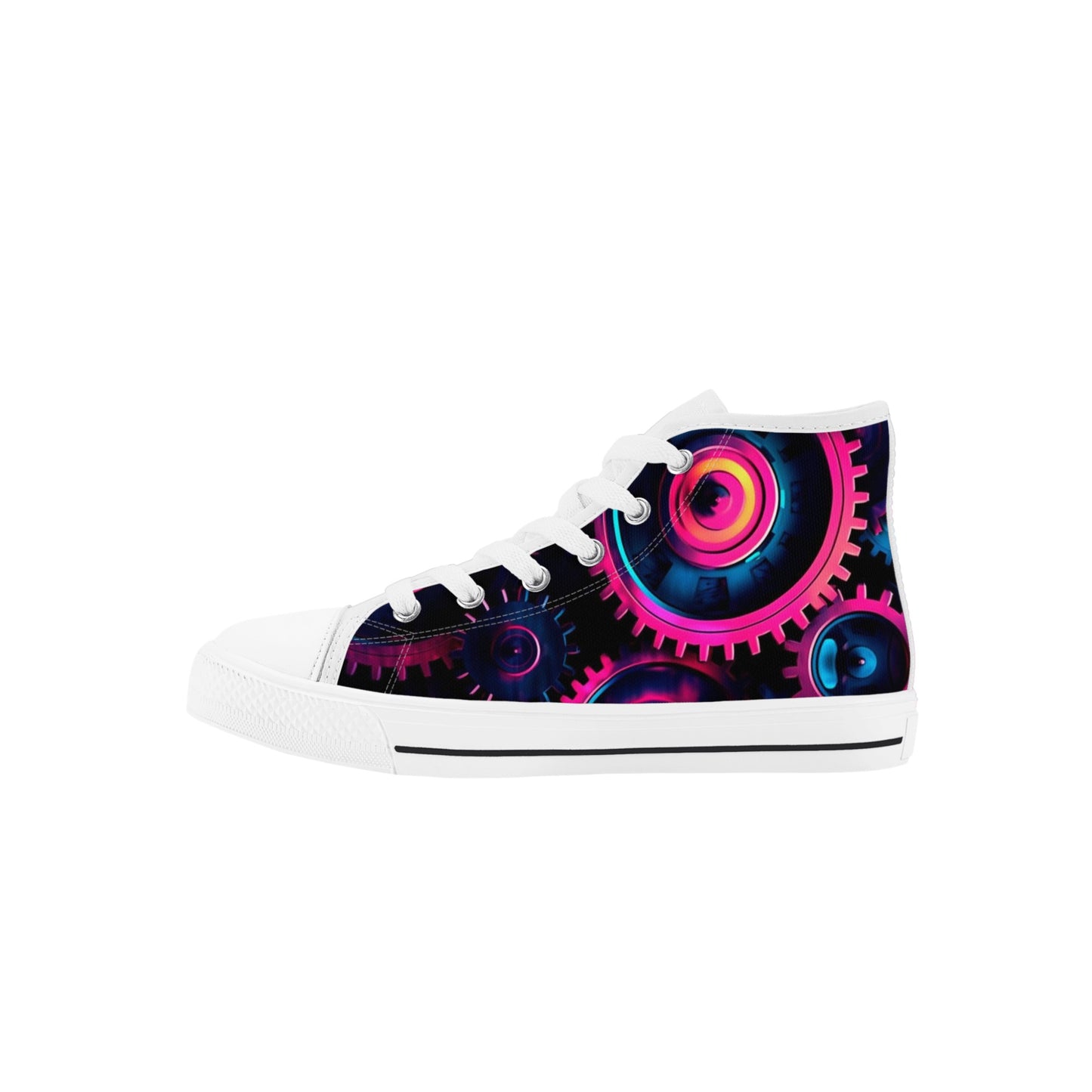 Shifting Gears Kids High Top Canvas Shoes