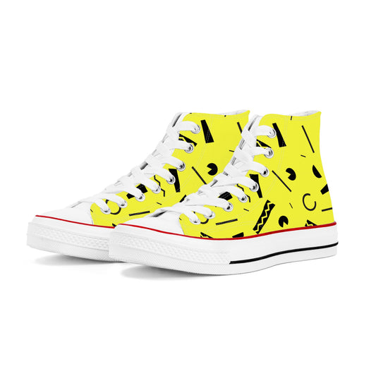 90s Pac Mens Classic High Top Canvas Shoes