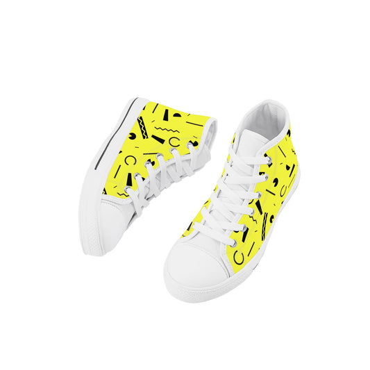 90s Pac Kids High Top Canvas Shoes