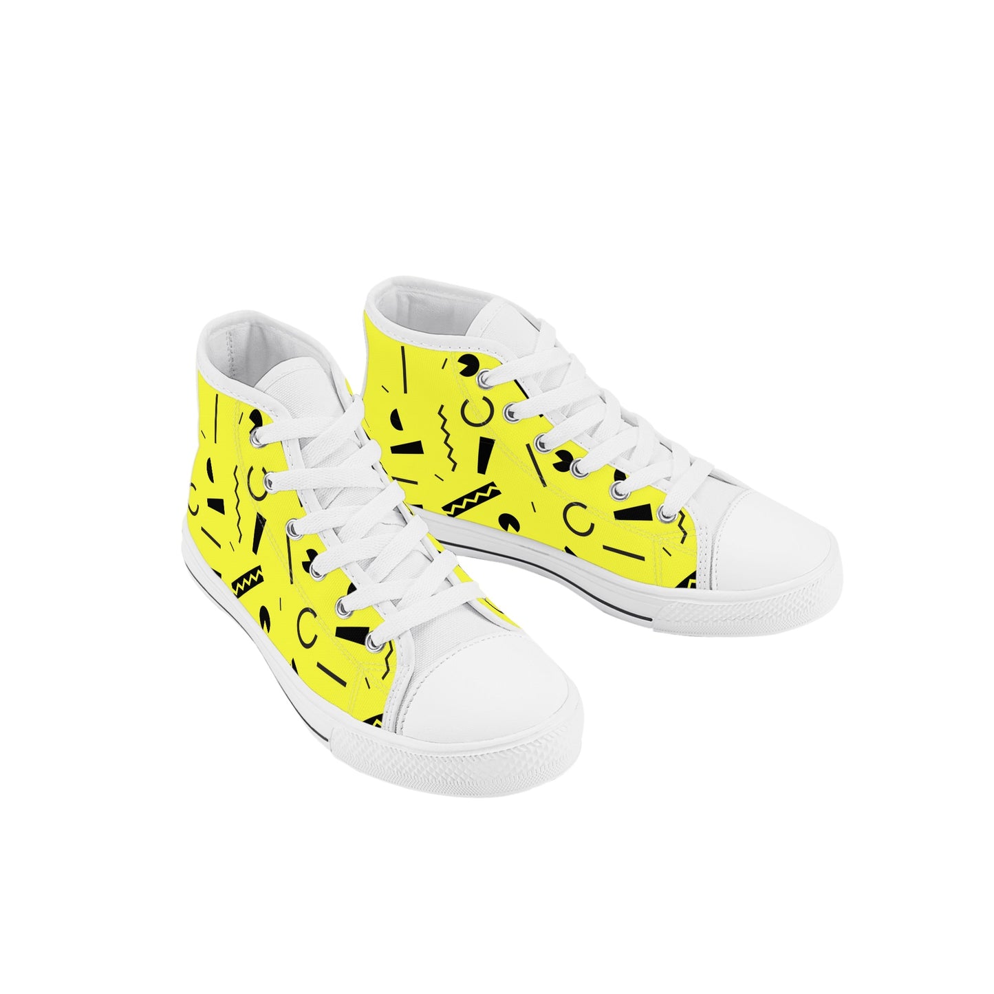 90s Pac Kids High Top Canvas Shoes