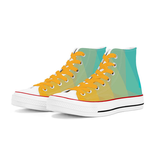 Faded Gold Mens Classic High Top Canvas Shoes