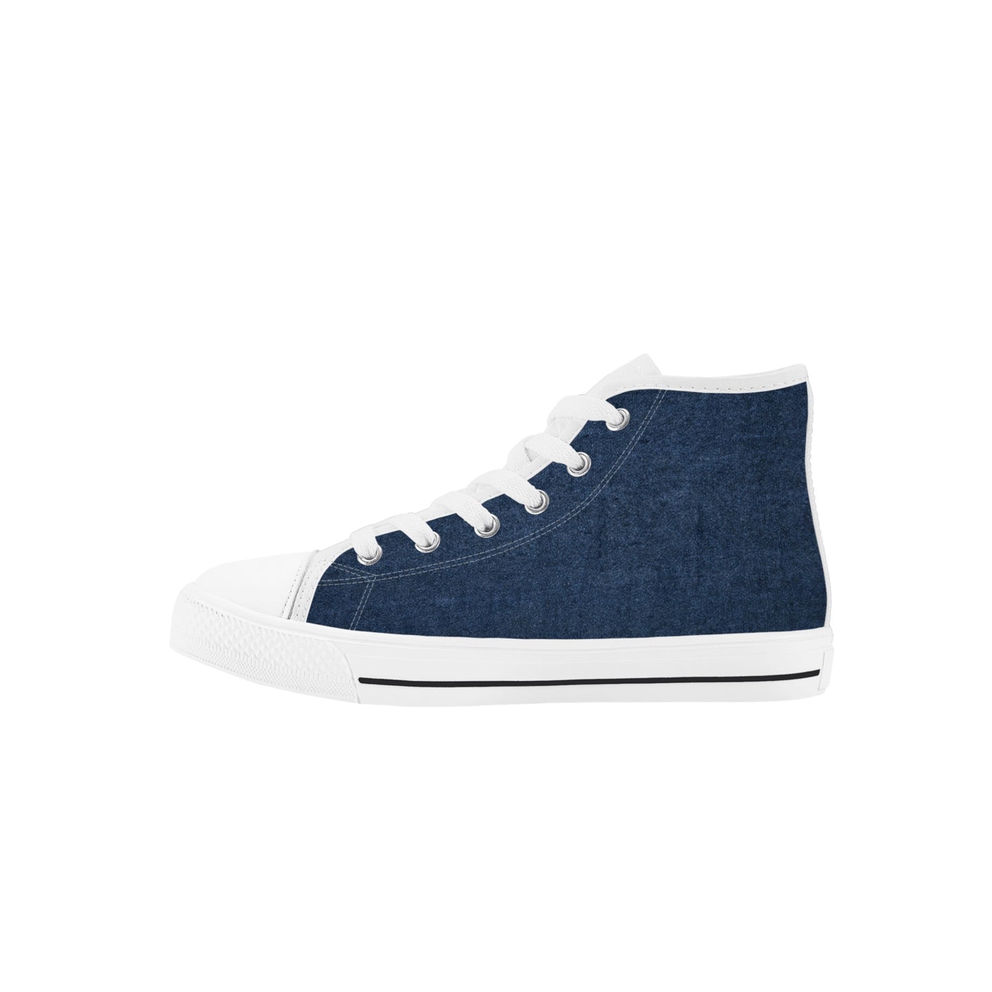 Denim Kids High Top Canvas Shoes