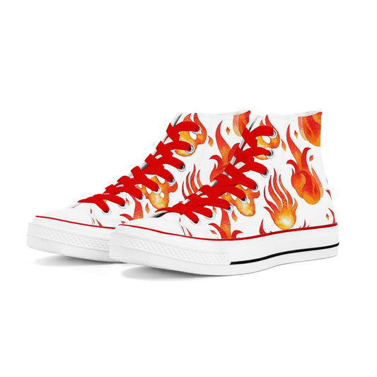 Thats Lit Mens Classic High Top Canvas Shoes